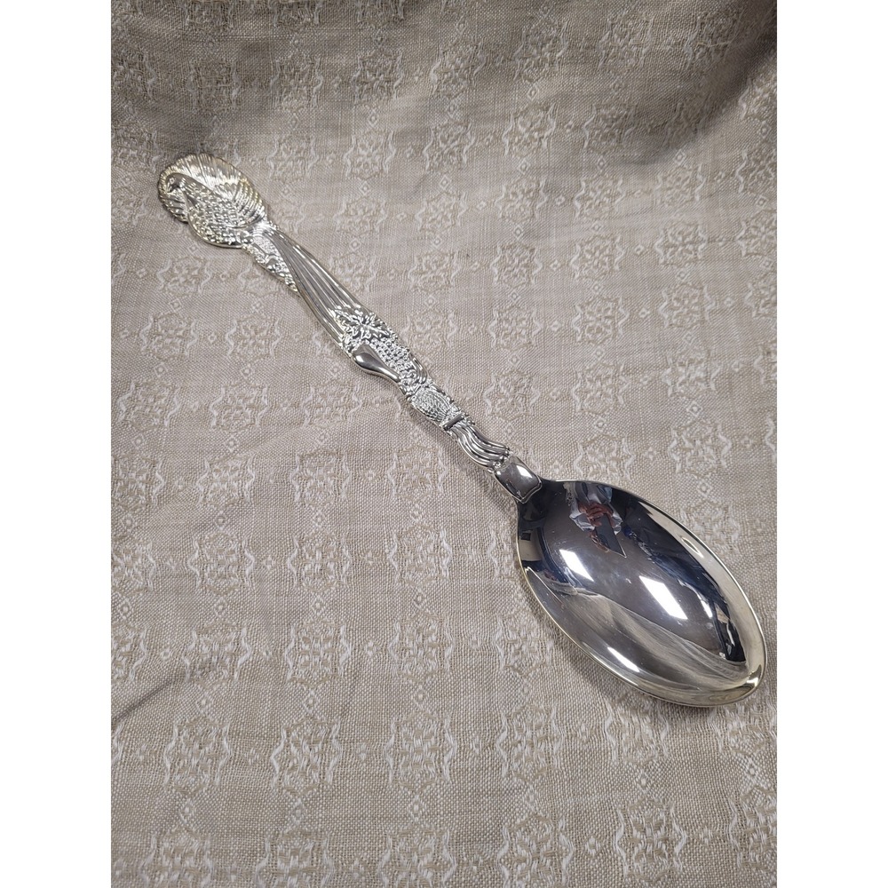International Silver Co Silverplated Turkey Cottagecore Serving Spoon VINTAGE